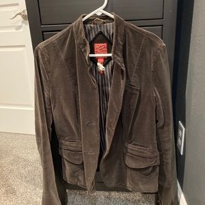 Lucky dark brown velvet jacket